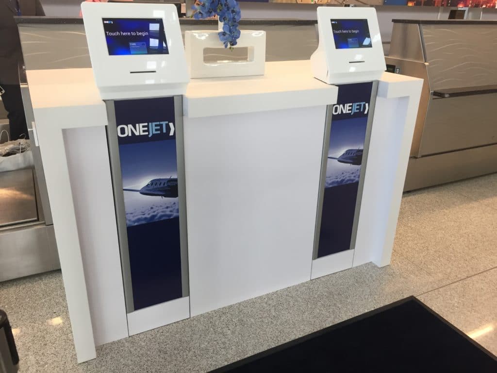 Custom OneJet Kiosk Indianapolis