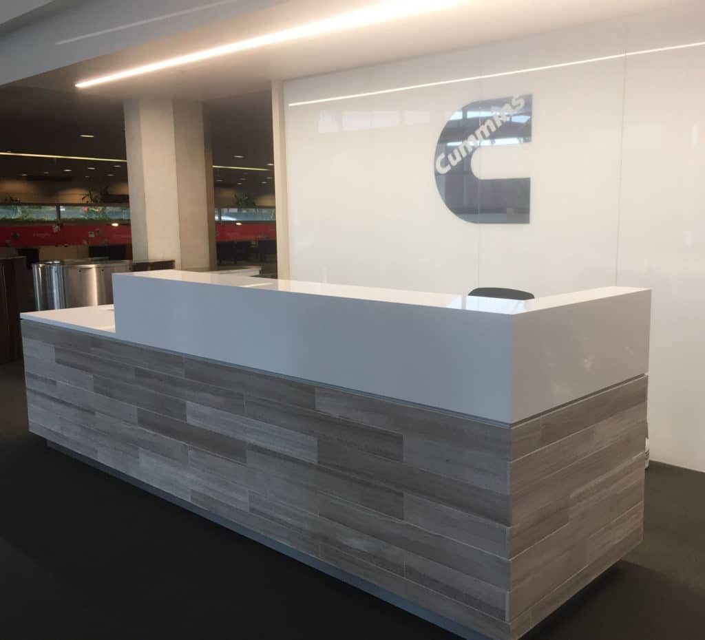 Cummins Reception Area Design Indianapolis