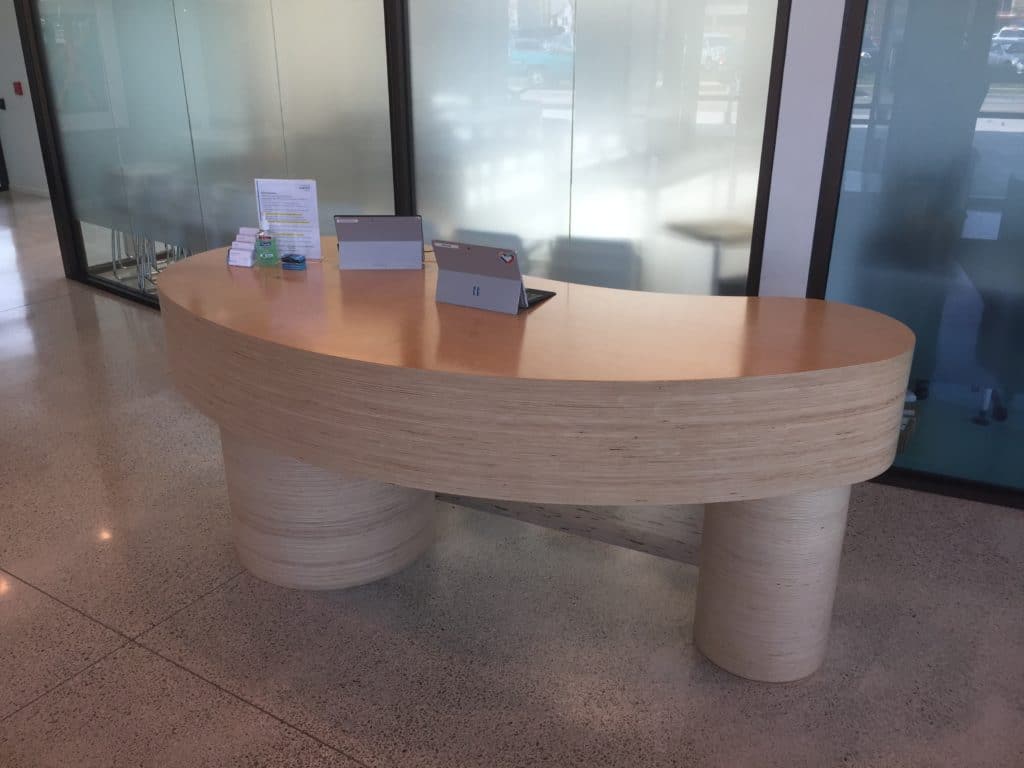 Custom Wood Desk Build Indianapolis