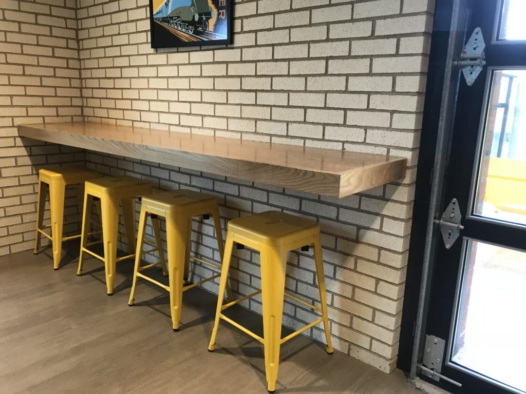 Custom Bar Top with Stools Indianapolis